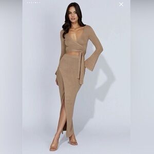 NWT Meshki Petra Set in Taupe